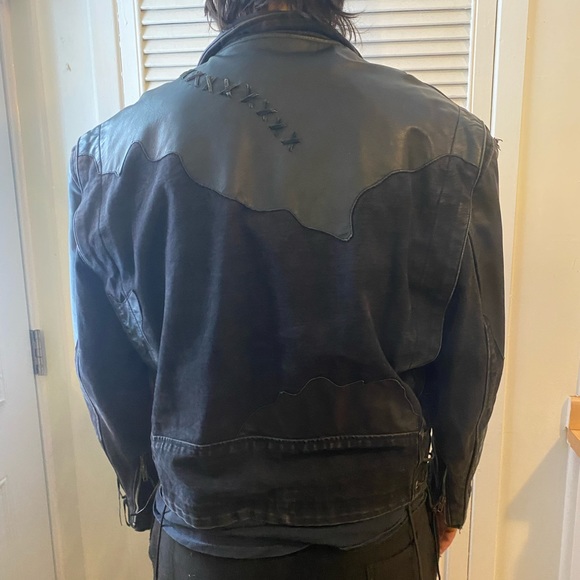 Unique 80s vintage leather jacket - Picture 7 of 11